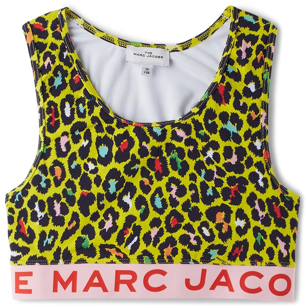  Marc Jacobs Kids Yellow Cheetah Sport Bra 