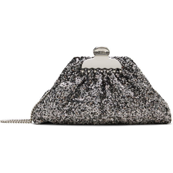  Marc Jacobs Silver 'the Sequin Glam Small' Clutch 