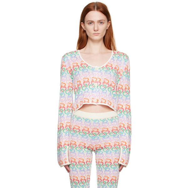  Marco Rambaldi Multicolor Heart Cardigan 