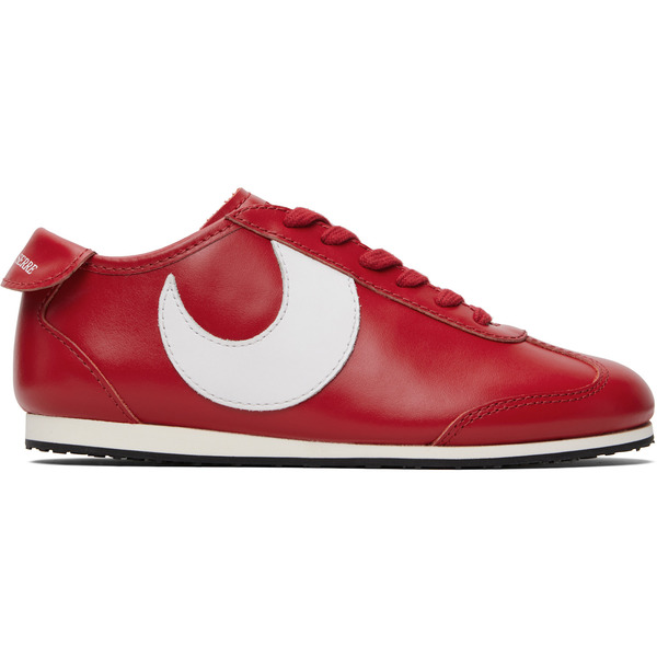  Marine Serre Ssense Exclusive Red Matte Leather Ms Astra Sneakers 