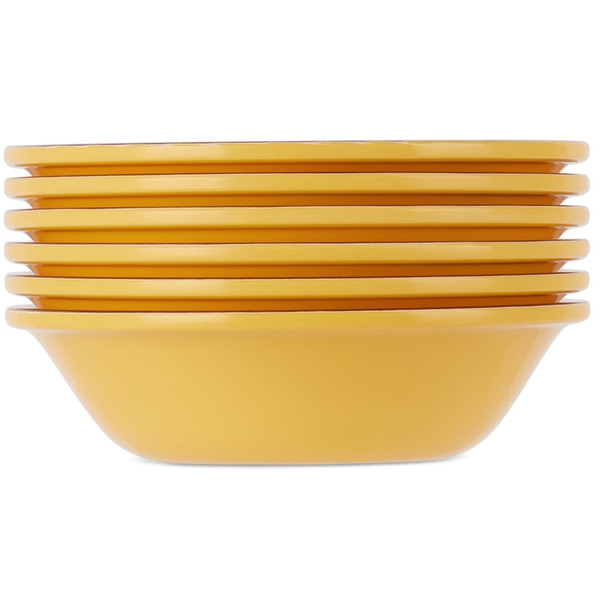  Mario Luca Giusti Yellow Saint Tropez Bowl Set, 6 Pcs 