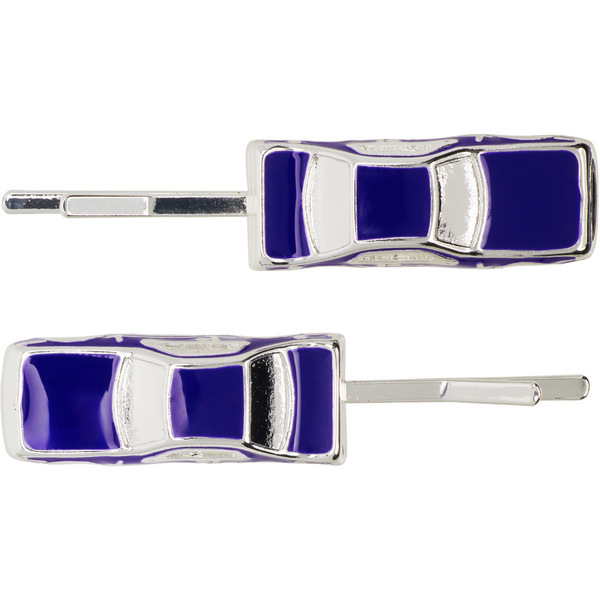  Marland Backus Silver & Navy Traffic Jam Hairpin Set 