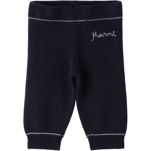  Marni Baby Navy Embroidered-logo Lounge Pants 