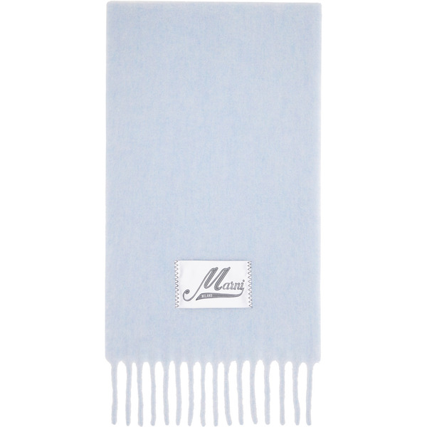  Marni Blue Alpaca Scarf 