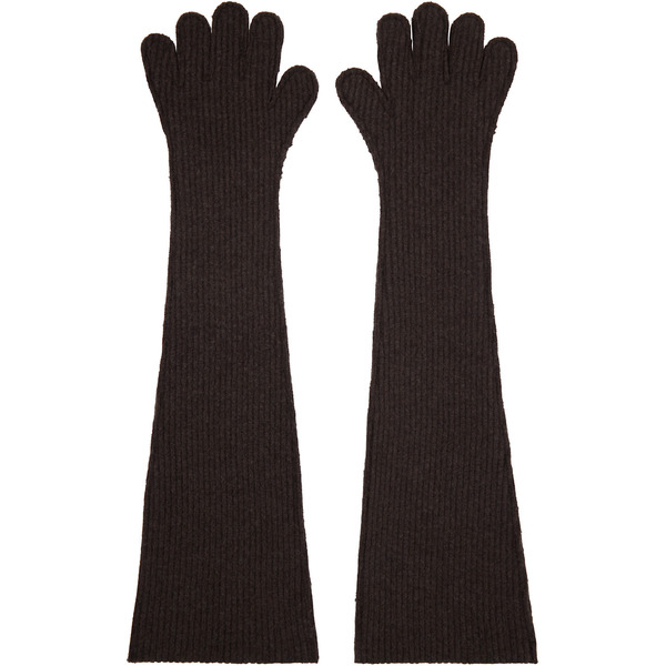  Marni Brown Oversized Wool Gloves 