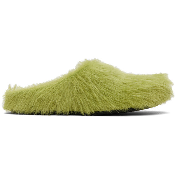  Marni Green Fussbett Sabot Slip-on Loafers 