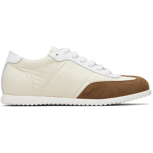  Marni Kids Off-white Taffeta Sneakers 