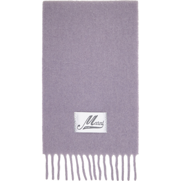  Marni Purple Alpaca Scarf 