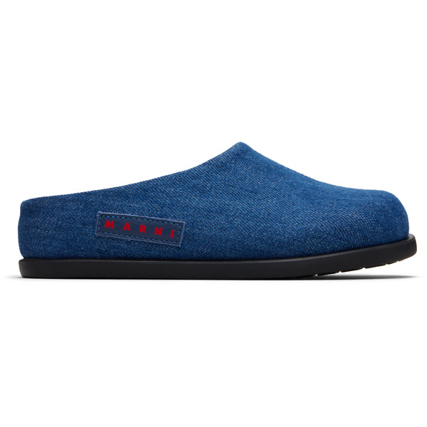  Marni Ssense Exclusive Kids Blue Fussbett Slip-on Loafers 