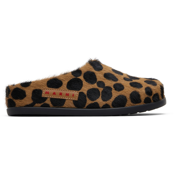  Marni Ssense Exclusive Kids Brown Fussbett Slip-on Loafers 