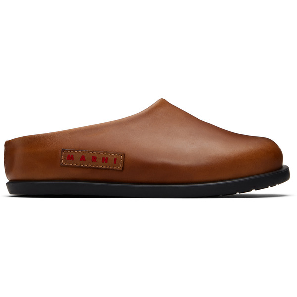  Marni Ssense Exclusive Kids Brown Fussbett Slip-on Loafers 