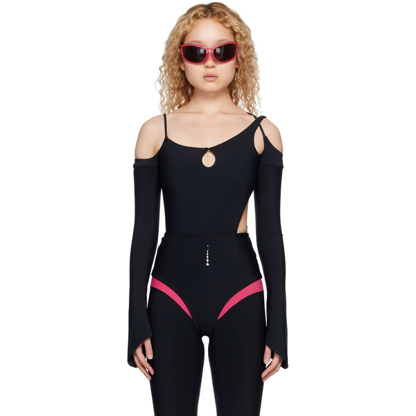  Marshall Columbia Black Side Slash Bodysuit 