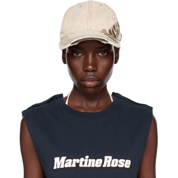  Martine Rose Ssense Exclusive Beige Roll Back Cap 