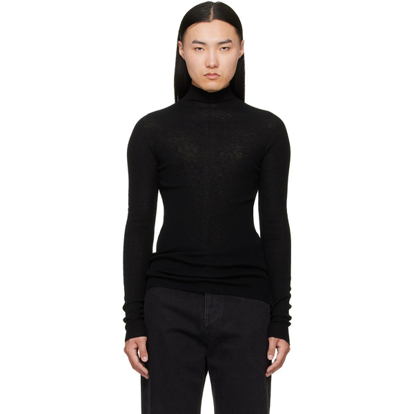  Matières Fécales Black Forever Knit Turtleneck 