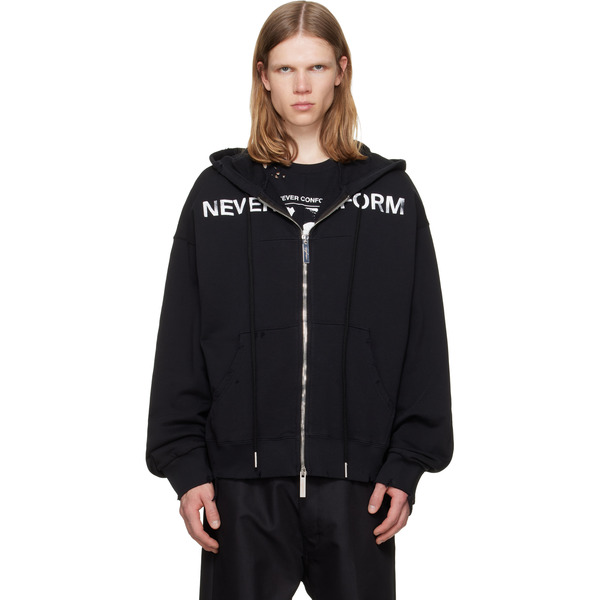  Matières Fécales Black 'never Conform' Hoodie 