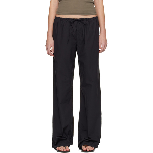  Matteau Black Drawcord Trousers 