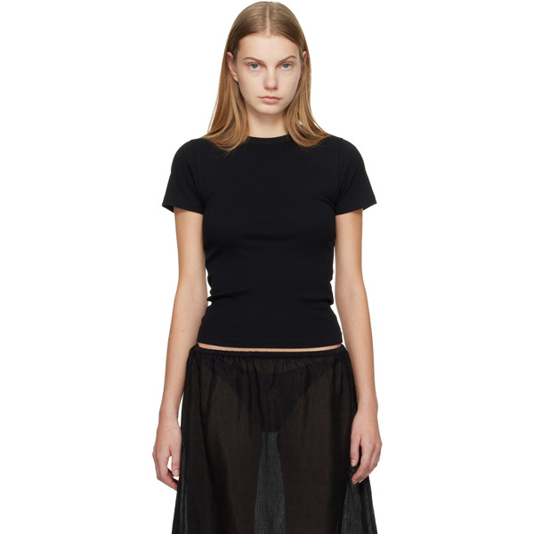  Matteau Black Rib Baby T-shirt 