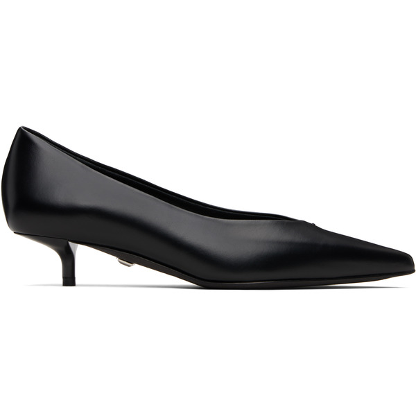  Max Mara Black Kitten Pump Heels 