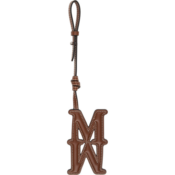  Max Mara Brown Mmcharm Leather Bag Charm 