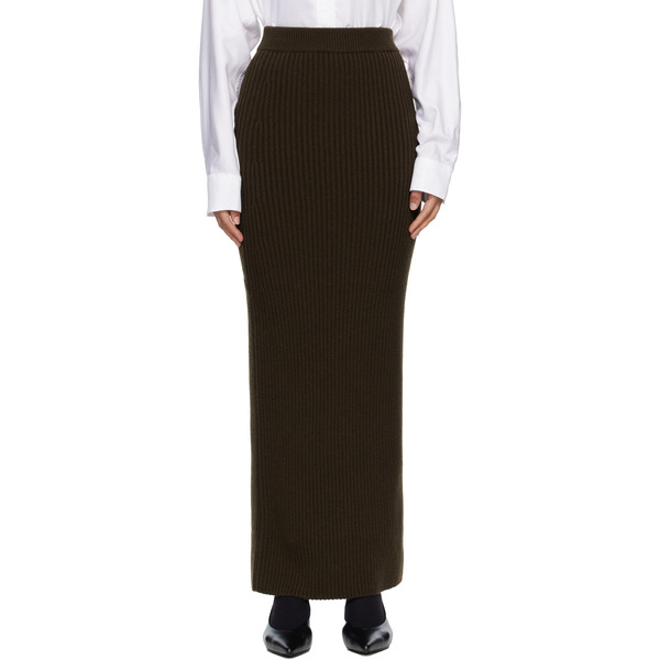  Max Mara Green Boris Maxi Skirt 