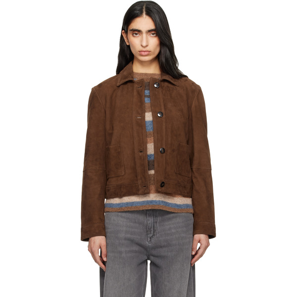  Max Mara Tan Baia Suede Jacket 