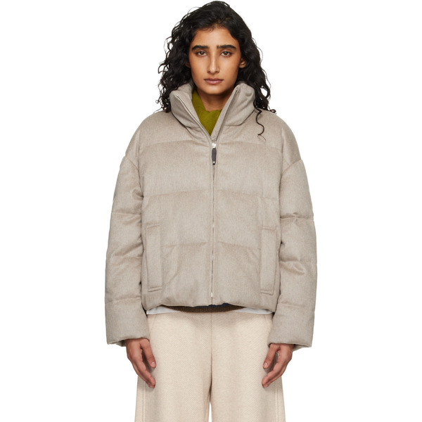  Max Mara Taupe Destino Down Jacket 