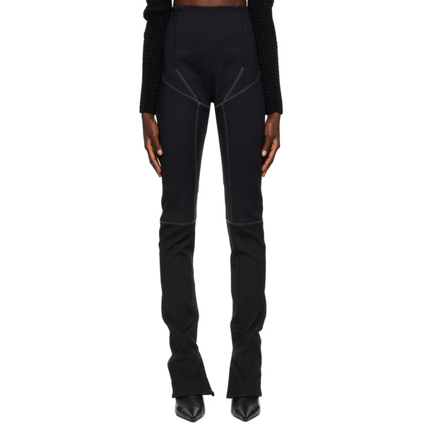  Maximilian Davis Black Scuba Trousers 