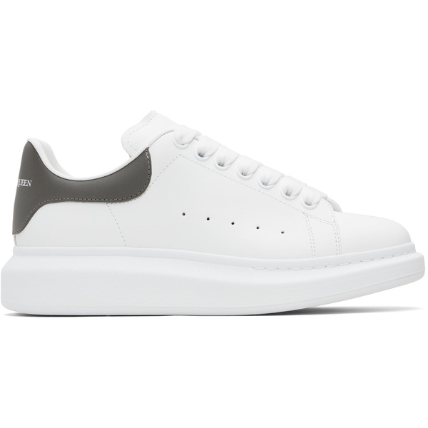 Mcqueen White & Gray Oversized Sneakers 