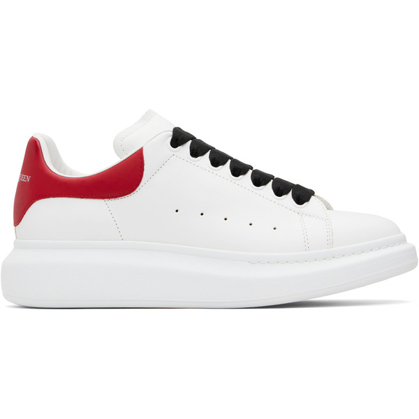  Mcqueen White & Red Oversized Sneakers 