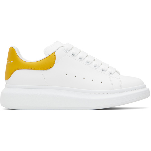 Mcqueen White & Yellow Oversized Sneakers 