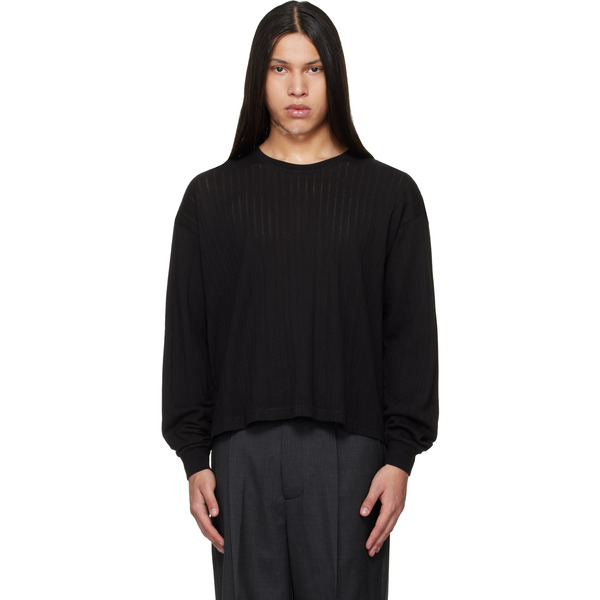 Mfpen Black Relaxed Ls T-shirt 