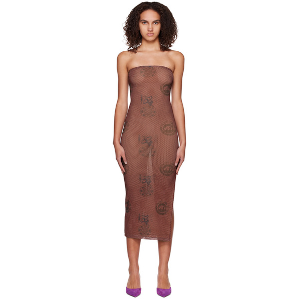  Miaou Brown Lila Midi Dress 