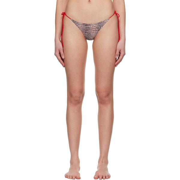  Miaou Brown & Red Kauai Bikini Bottom 