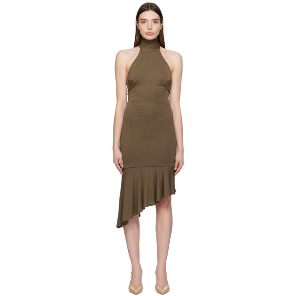  Miaou Green Karina Midi Dress 