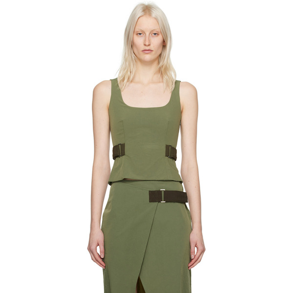  Miaou Green Leila Tank Top 