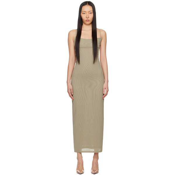  Miaou Khaki Thais Maxi Dress 