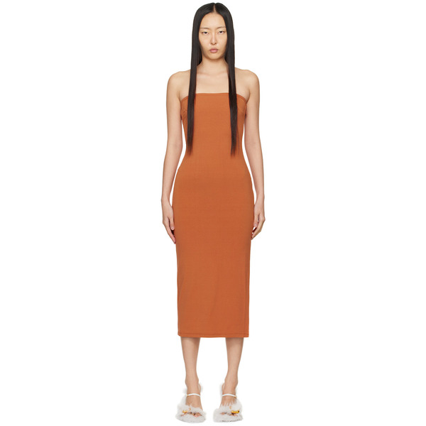 Miaou Orange Lila Midi Dress 