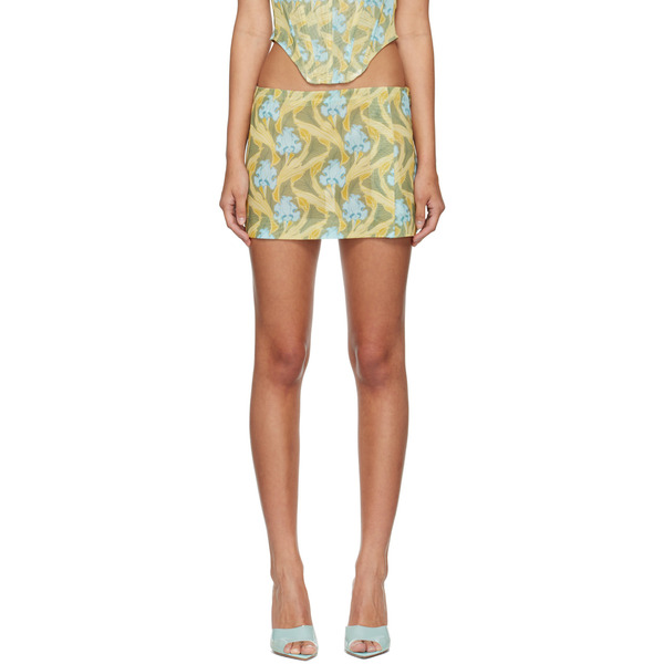  Miaou Yellow Micro Mini Skirt 