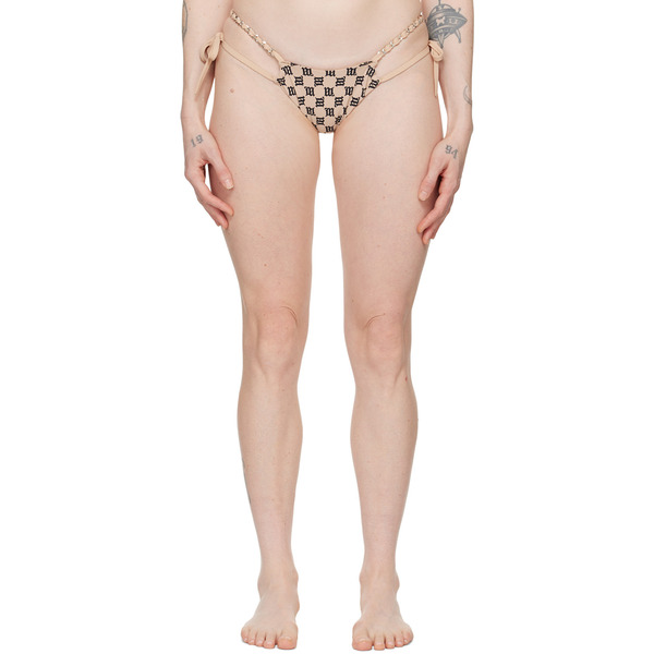  Misbhv Ssense Exclusive Beige Monogram Bikini Bottom 