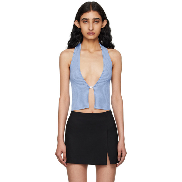 Misbhv Ssense Exclusive Blue Fully Fashioned Tank Top 