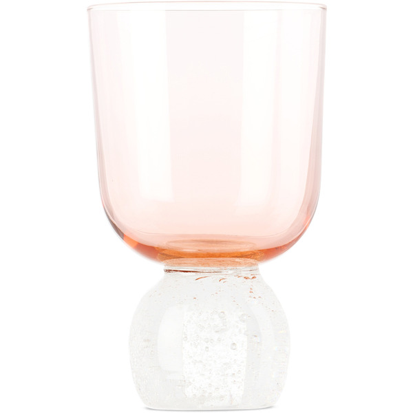  Misette Pink Bubble Glass Tumbler 