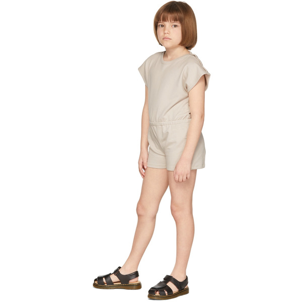 Misha & Puff Kids Gray French Terry Romper 