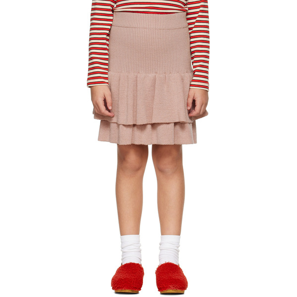  Misha & Puff Kids Pink Block Party Skirt 