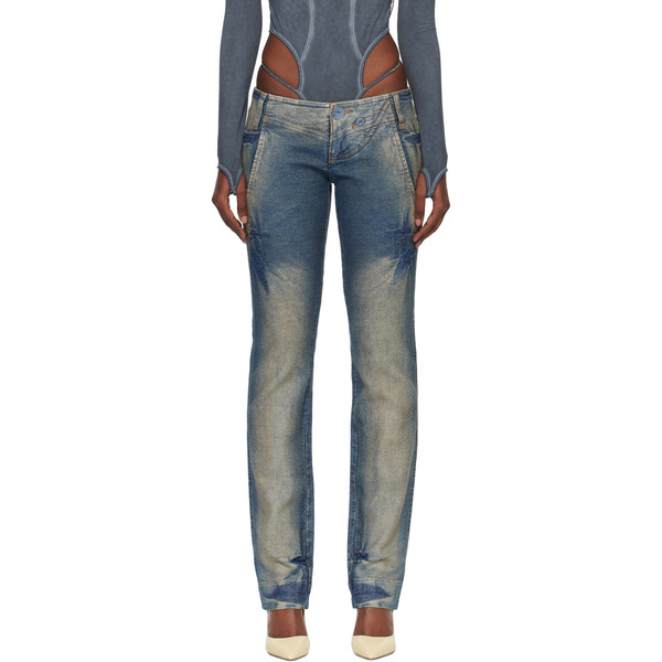  Miss Sixty Blue Knwls Edition Tie Dye Jeans 