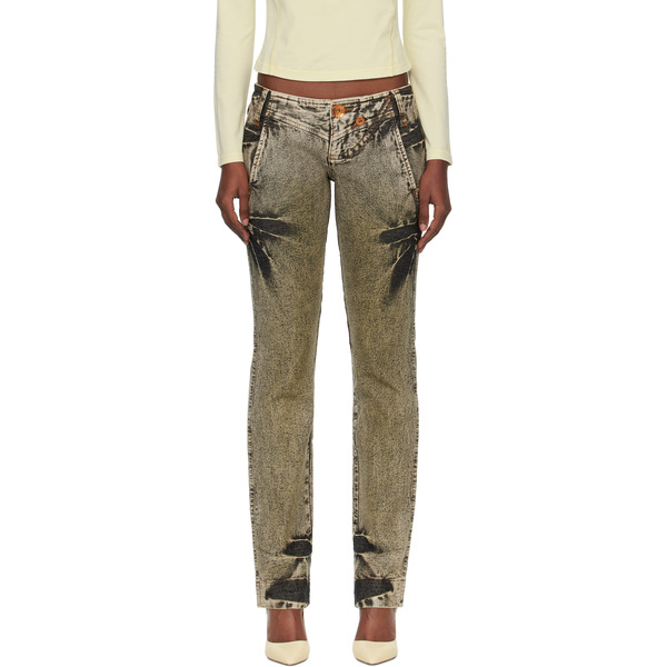  Miss Sixty Green Knwls Edition Tie-dye Jeans 