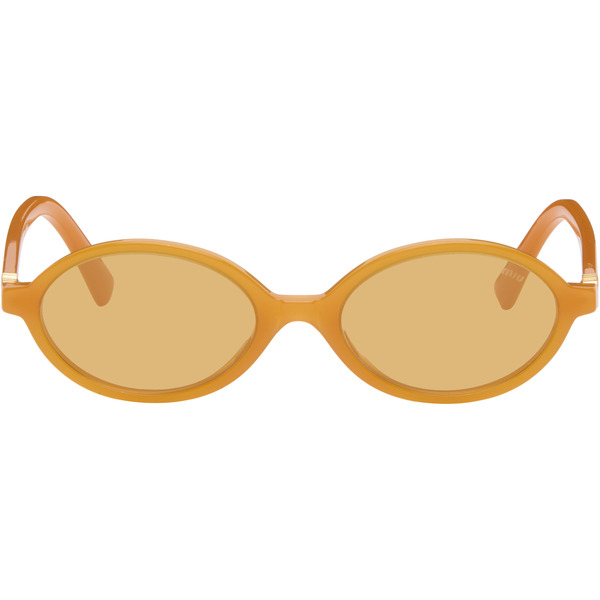  Miu Miu Eyewear Orange Miu Regard Sunglasses 