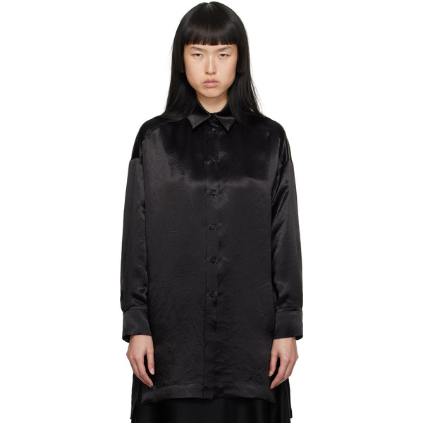  Mm By Max Mara Black Bacio Shirt 