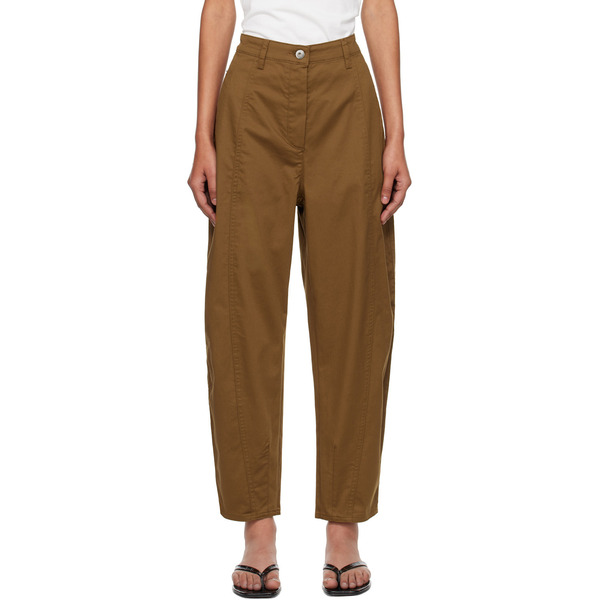  Mm By Max Mara Brown Etere Trousers 