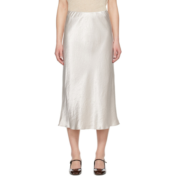  Mm By Max Mara Off-white Alessio Midi Skirt 