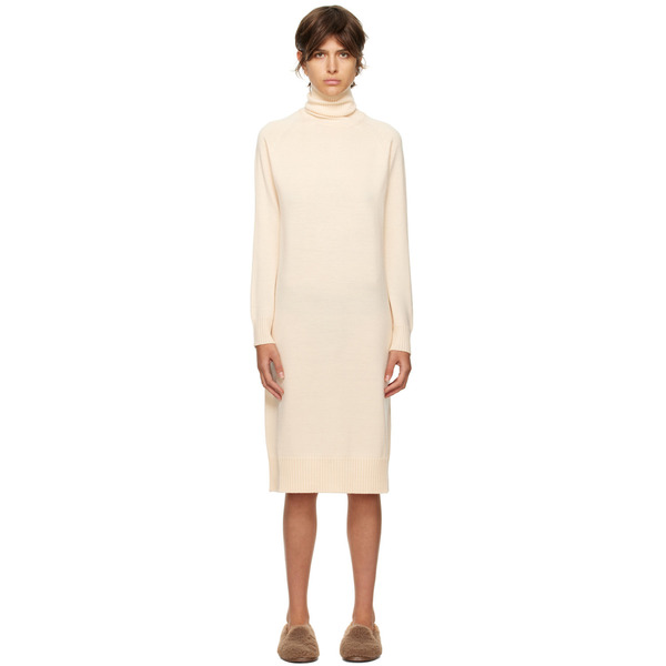  Mm By Max Mara Off-white Linfa Midi Dress 